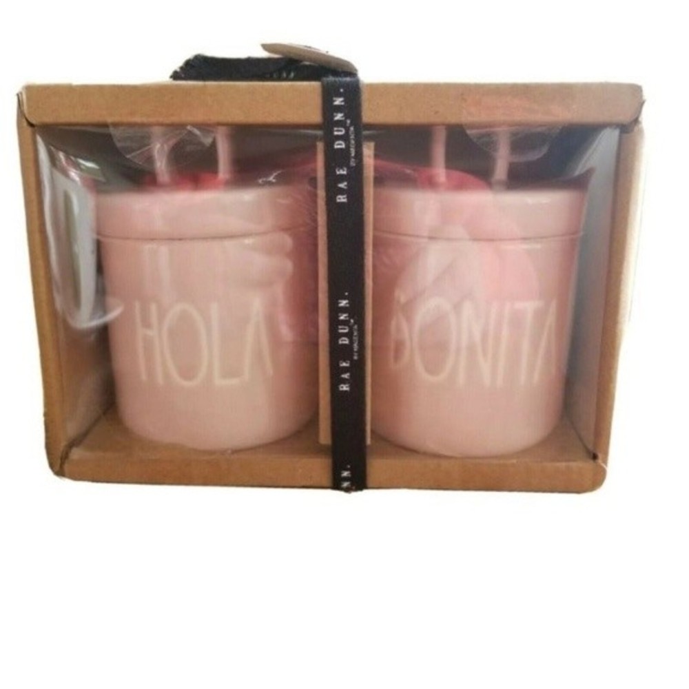 Rae Dunn 2 XS Looped Knob Canisters